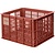 Transport Fietskrat M Medium Terra Red
