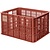 Kunststof Fietskrat L Groot Large Terra Red