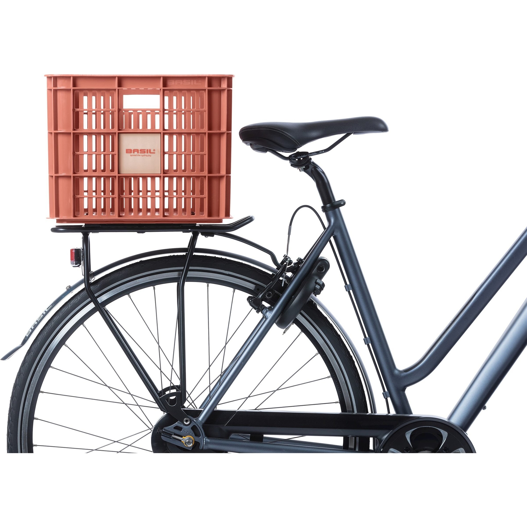 Kunststof Fietskrat L Groot Large Terra Red