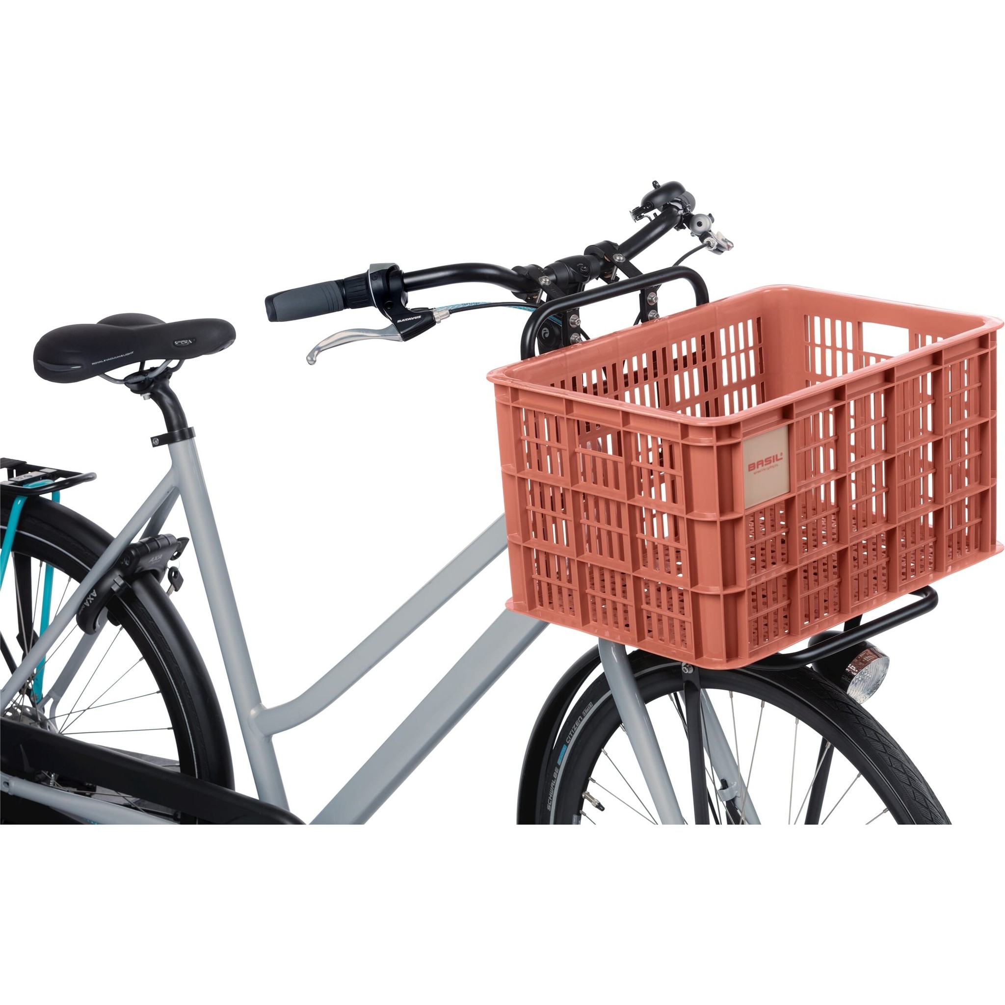 Kunststof Fietskrat L Groot Large Terra Red