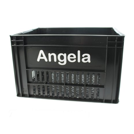 Kerri Kunststof Fietskrat met je Eigen Naam of Tekst Kerri Kunststof Fietskrat met je Eigen Naam of Tekst