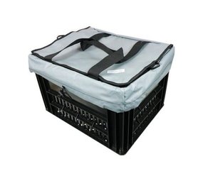 Hooodie Fietskrattas Crate voor Melkkrat Zilver Hooodie Fietskrattas Crate voor Melkkrat Zilver