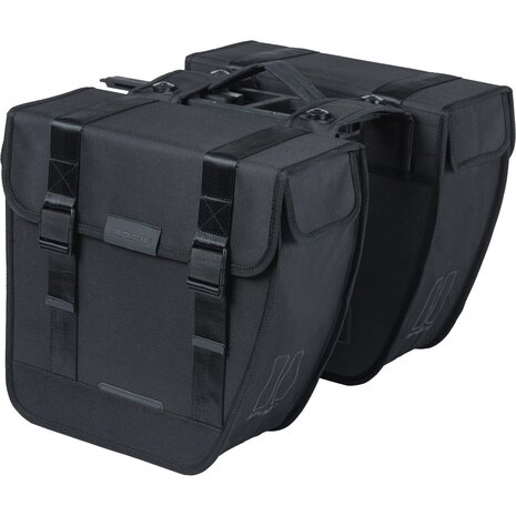 Basil fietstas dubbel Tour zwart MIK