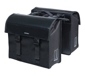 Basil fietstas dubbel Urban load zwart MIK Basil fietstas dubbel Urban load zwart MIK