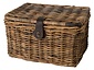 Rotan Fietsmand Met Klep Bruin Rotan Fietsmand Met Klep Bruin