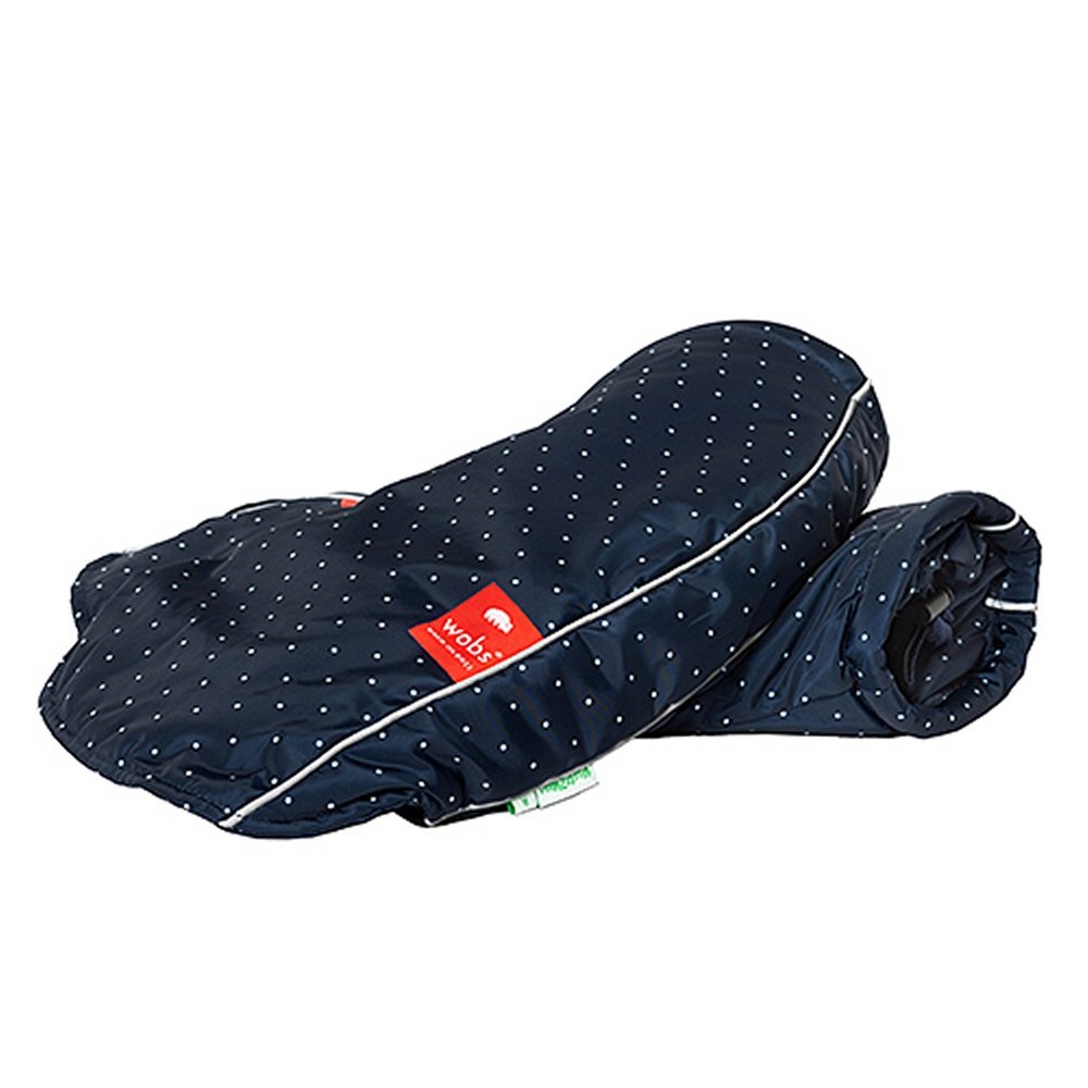 WOBS handmoffen handwarmers Polka Dots Navy WOBS handmoffen handwarmers Polka Dots Navy