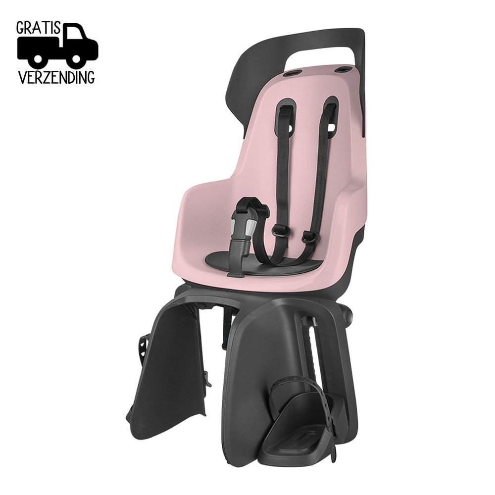 Bobike Maxi Go Cotton Candy Pink drager bev Achterstoeltje
