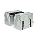 de Poort Dubbele Fietstas 46L Zilver de Poort Dubbele Fietstas 46L Zilver