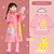 Regenjas / Regenponcho Pink Giraffe