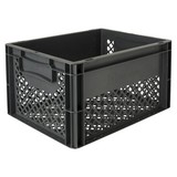 Fast Rider Kunststof Fietskrat Medium 25 liter Antraciet Recyclaat Fast Rider Kunststof Fietskrat Medium 25 liter Antraciet Recyclaat