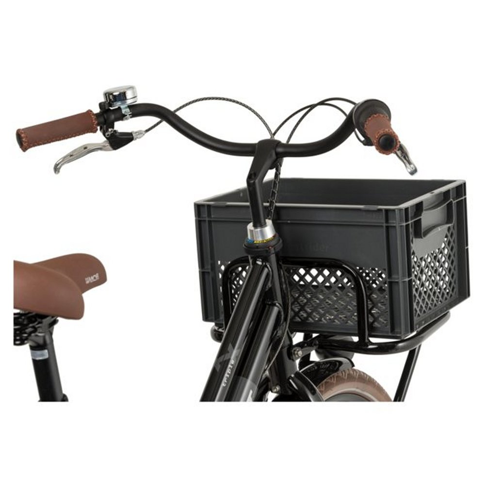 Fast Rider Kunststof Fietskrat Medium  25 liter  Antraciet Recyclaat Fast Rider Kunststof Fietskrat Medium  25 liter  Antraciet Recyclaat