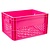 Kunststof Fietskrat Medium 25 liter Roze