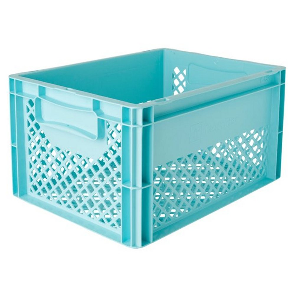 Fast Rider Kunststof Fietskrat Medium 25 liter LichtBlauw Fast Rider Kunststof Fietskrat Medium 25 liter LichtBlauw