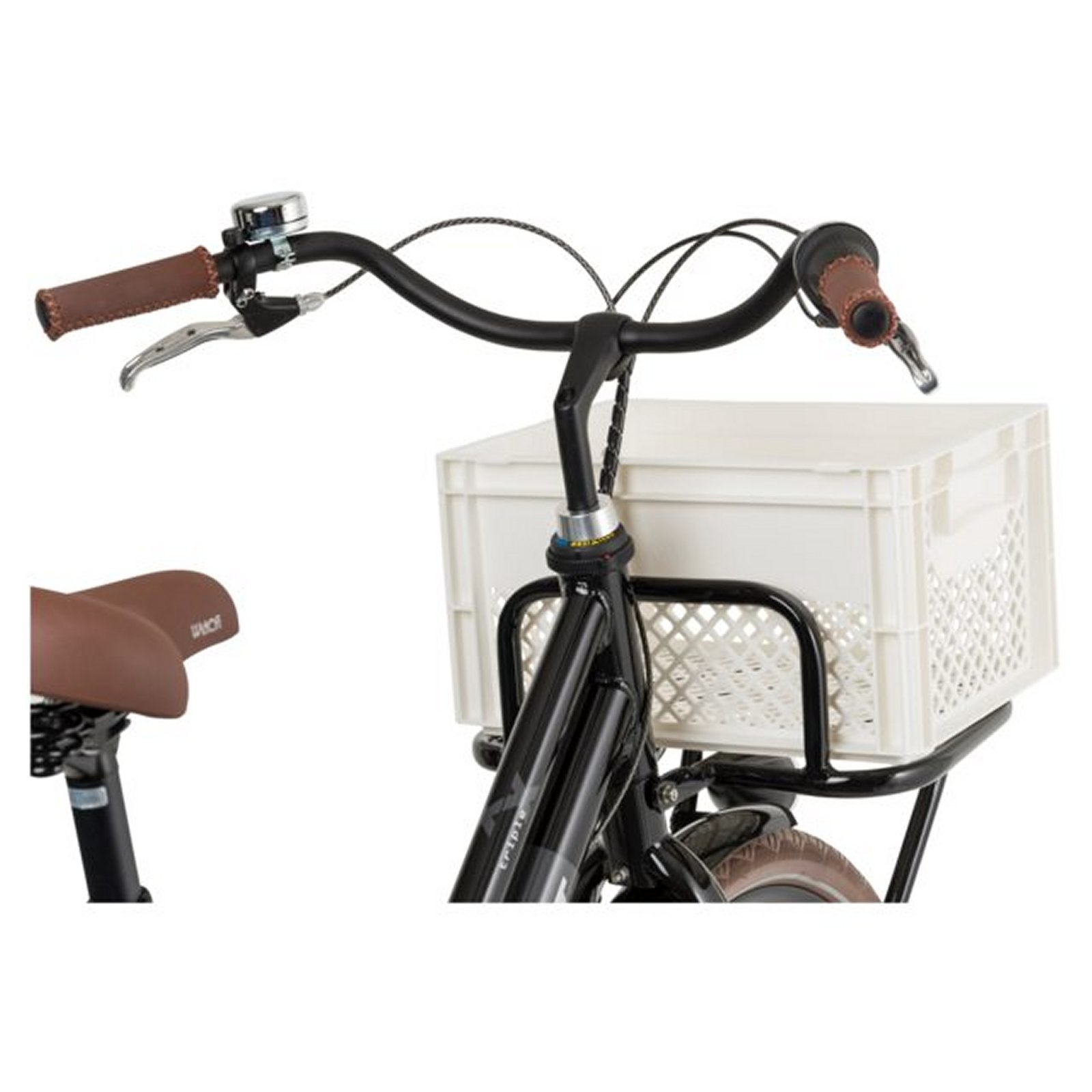 Kunststof Fietskrat Medium 25 liter Wit