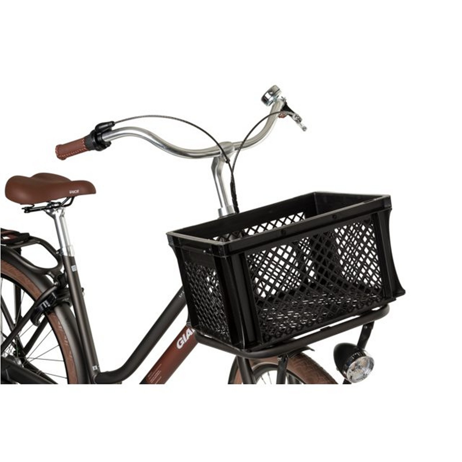 Kunststof Fietskrat Medium 25 liter Zwart