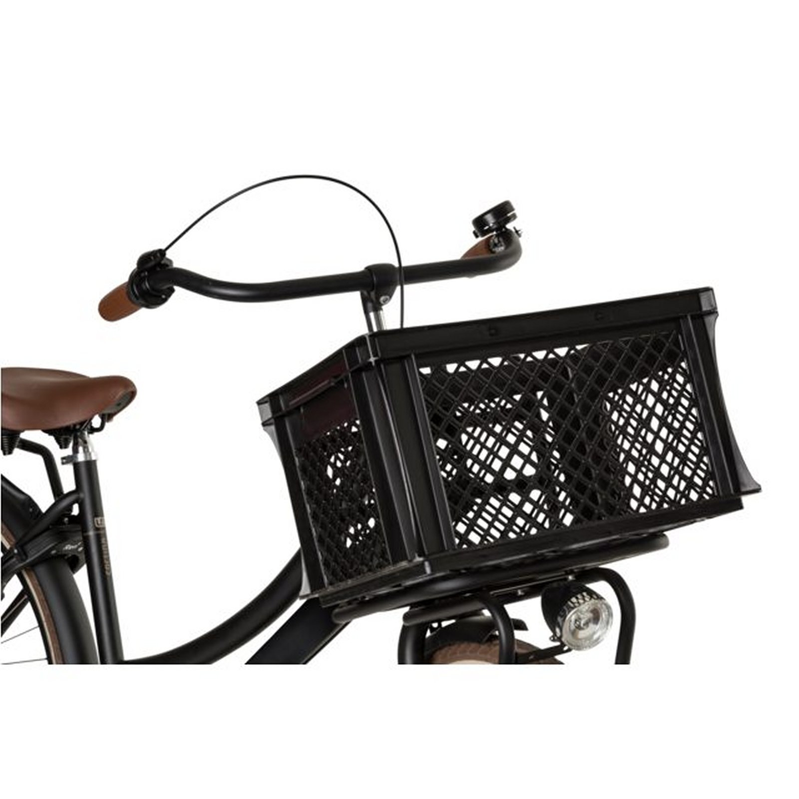 Kunststof Fietskrat Medium 25 liter Zwart