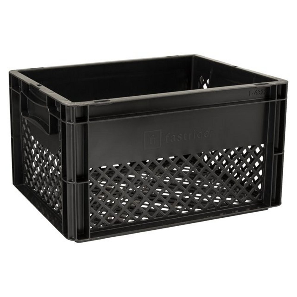 Fast Rider Kunststof Fietskrat Medium 25 liter Zwart Fast Rider Kunststof Fietskrat Medium 25 liter Zwart