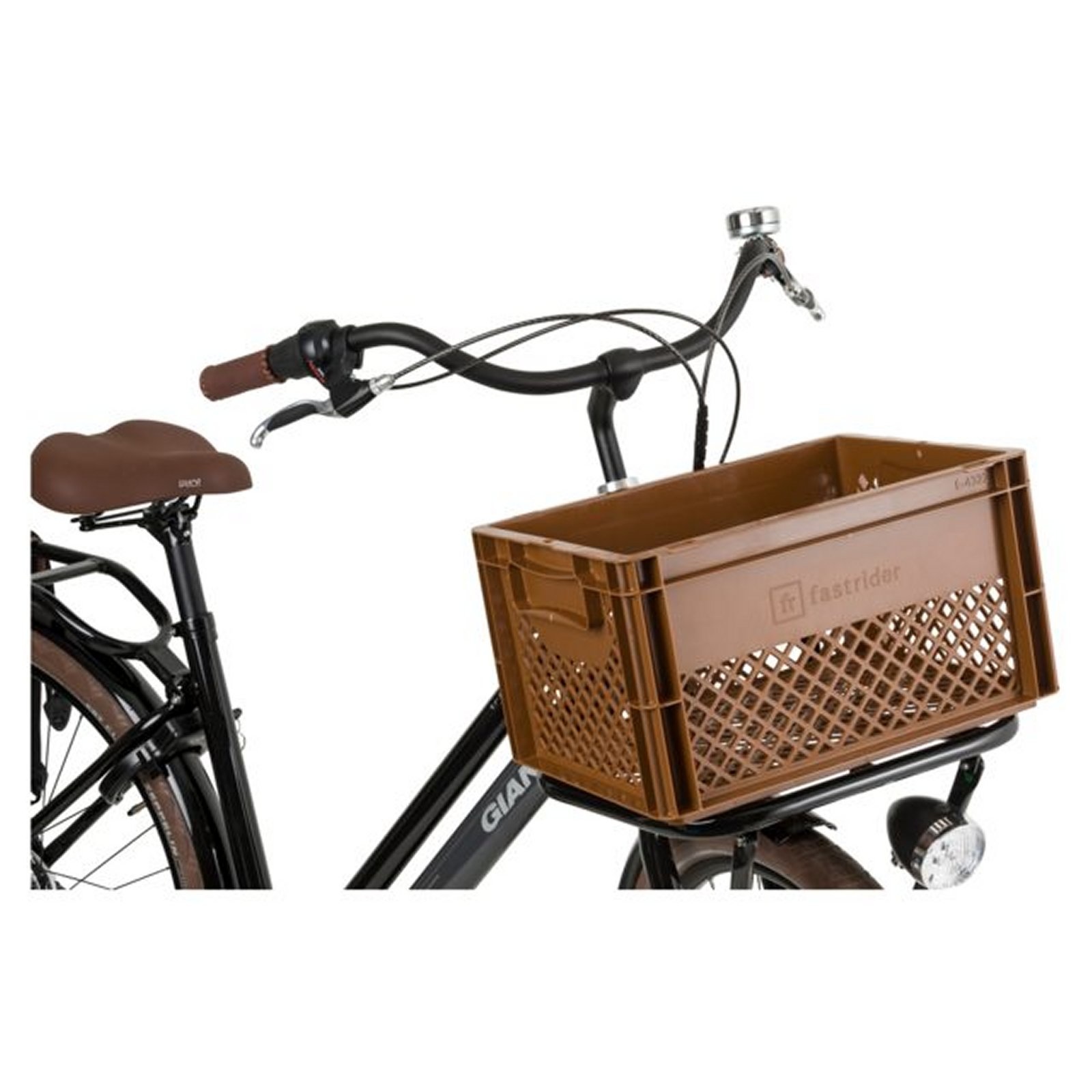 Kunststof Fietskrat Medium 25 liter Bruin