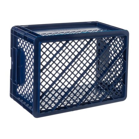 Fast Rider Kunststof Fietskrat Medium  25 liter Blauw