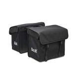 Beck Dubbele Fietstas Canvas Medium Black Beck Dubbele Fietstas Canvas Medium Black