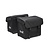 Dubbele Fietstas Canvas Medium Black