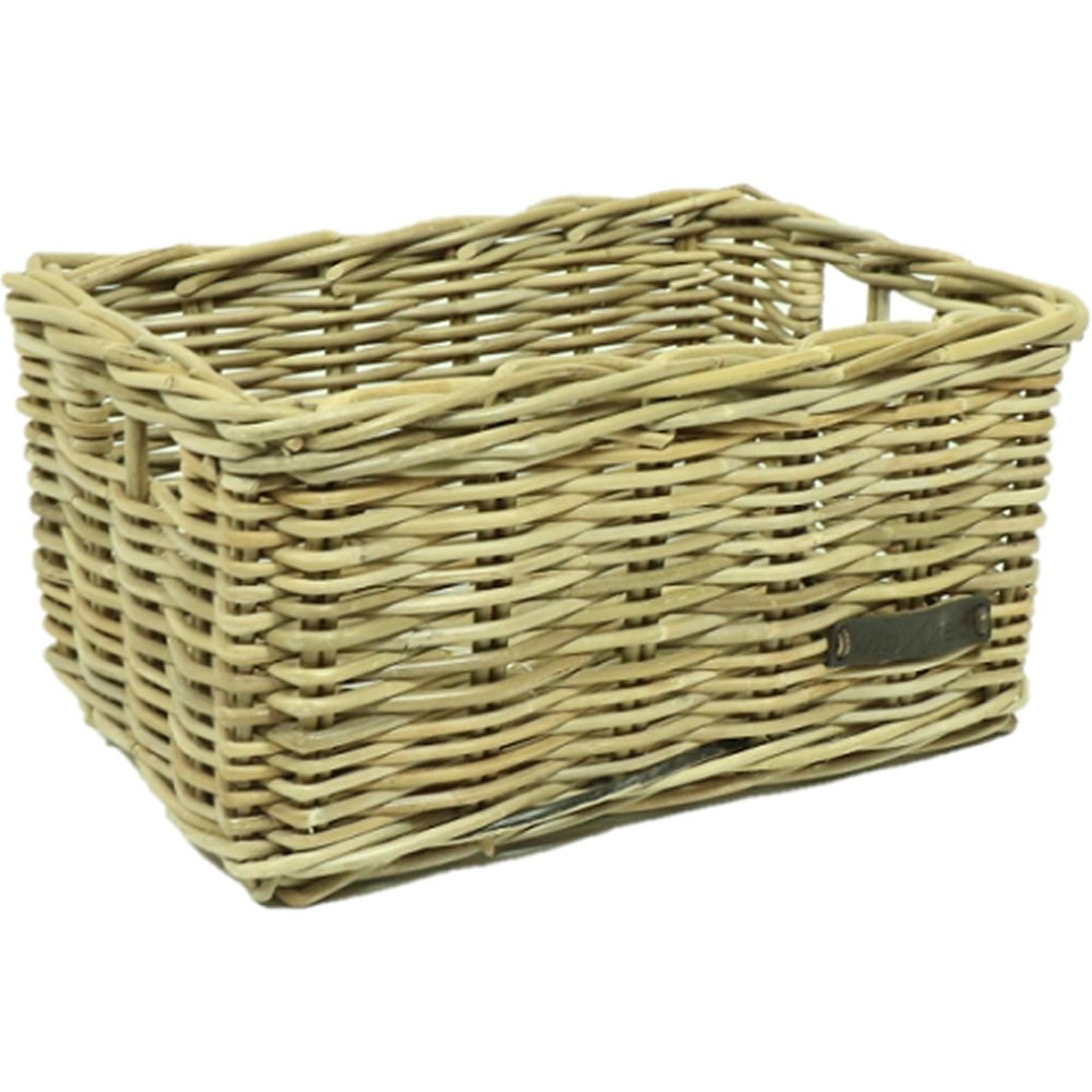 Wicked Rieten Fietsmand Grijs Maat Medium Wicked Rieten Fietsmand Grijs Maat Medium