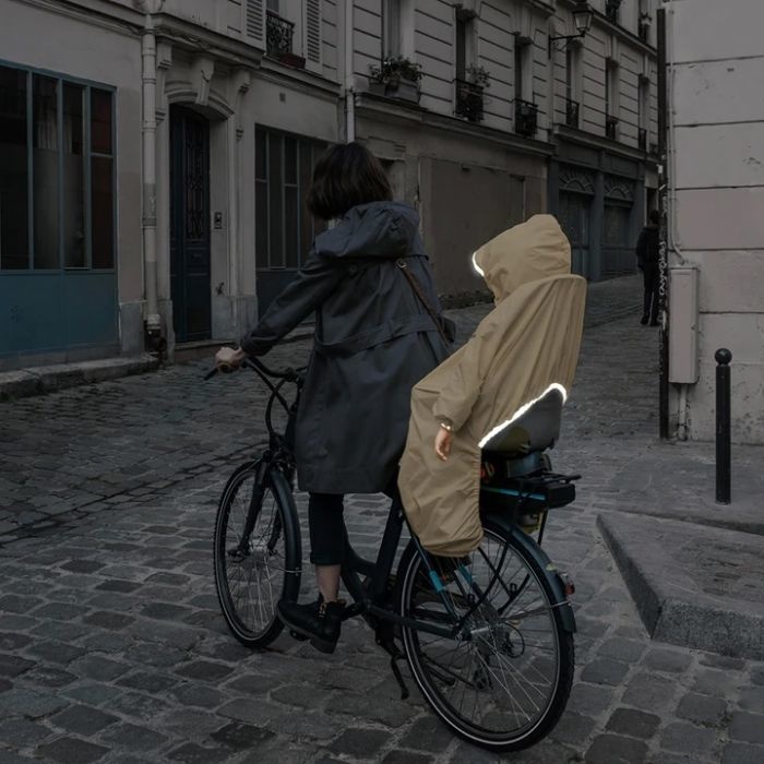 Rainette regenjas voor kinderzitje Beige