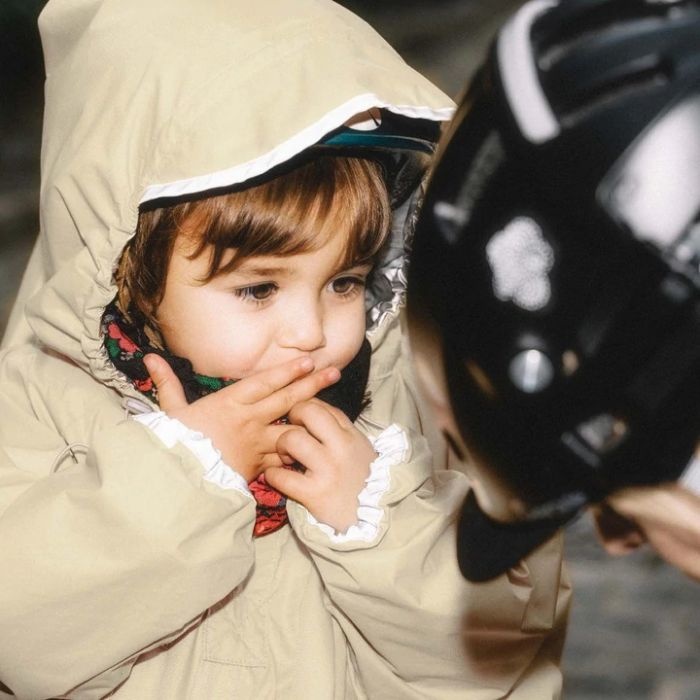 Rainette regenjas voor kinderzitje Beige