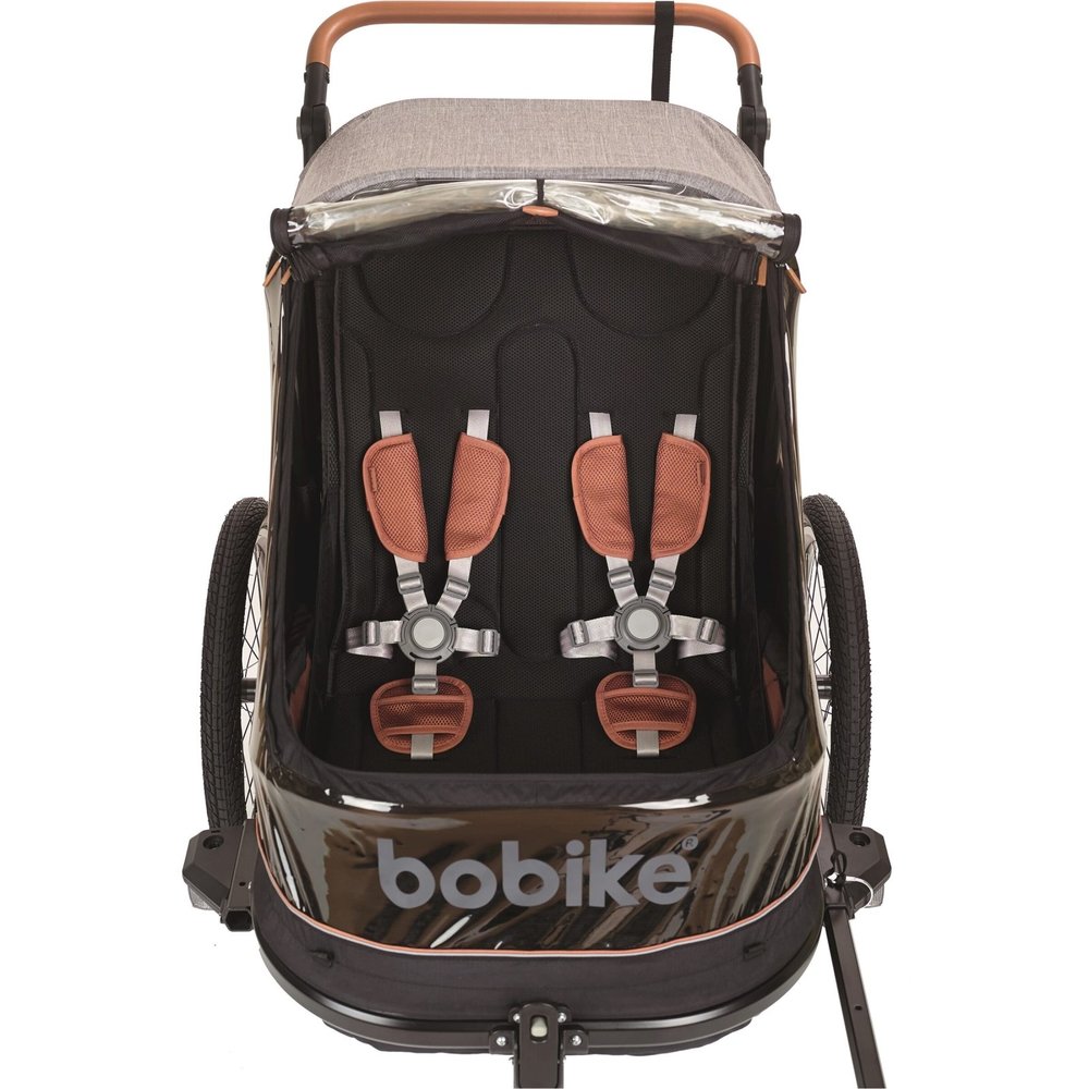 Bobike Trailer 2 in 1 Fietskar Grijs Bobike Trailer 2 in 1 Fietskar Grijs