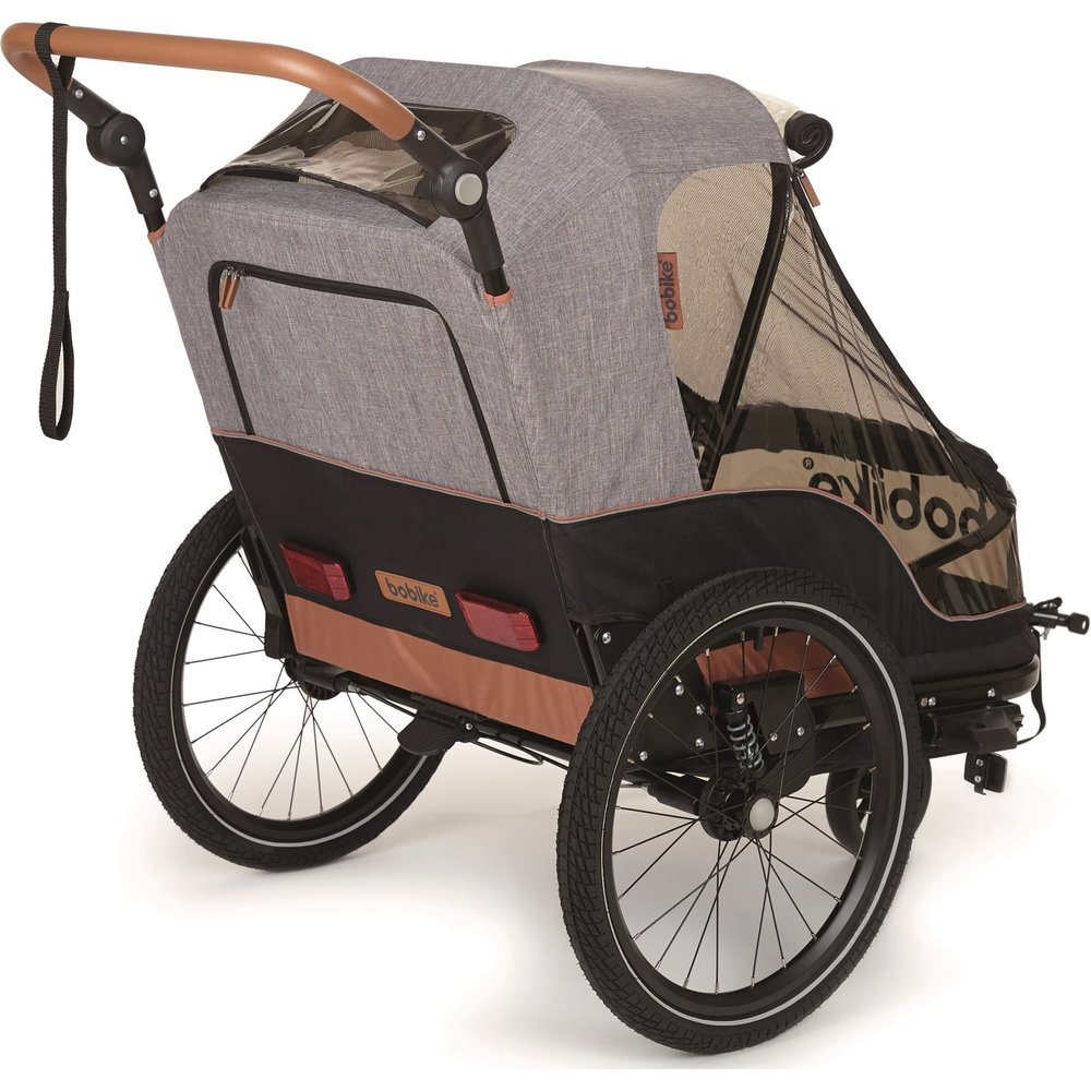 Bobike Bobike Trailer 2 in 1 FietskarGrijs Bobike Bobike Trailer 2 in 1 FietskarGrijs