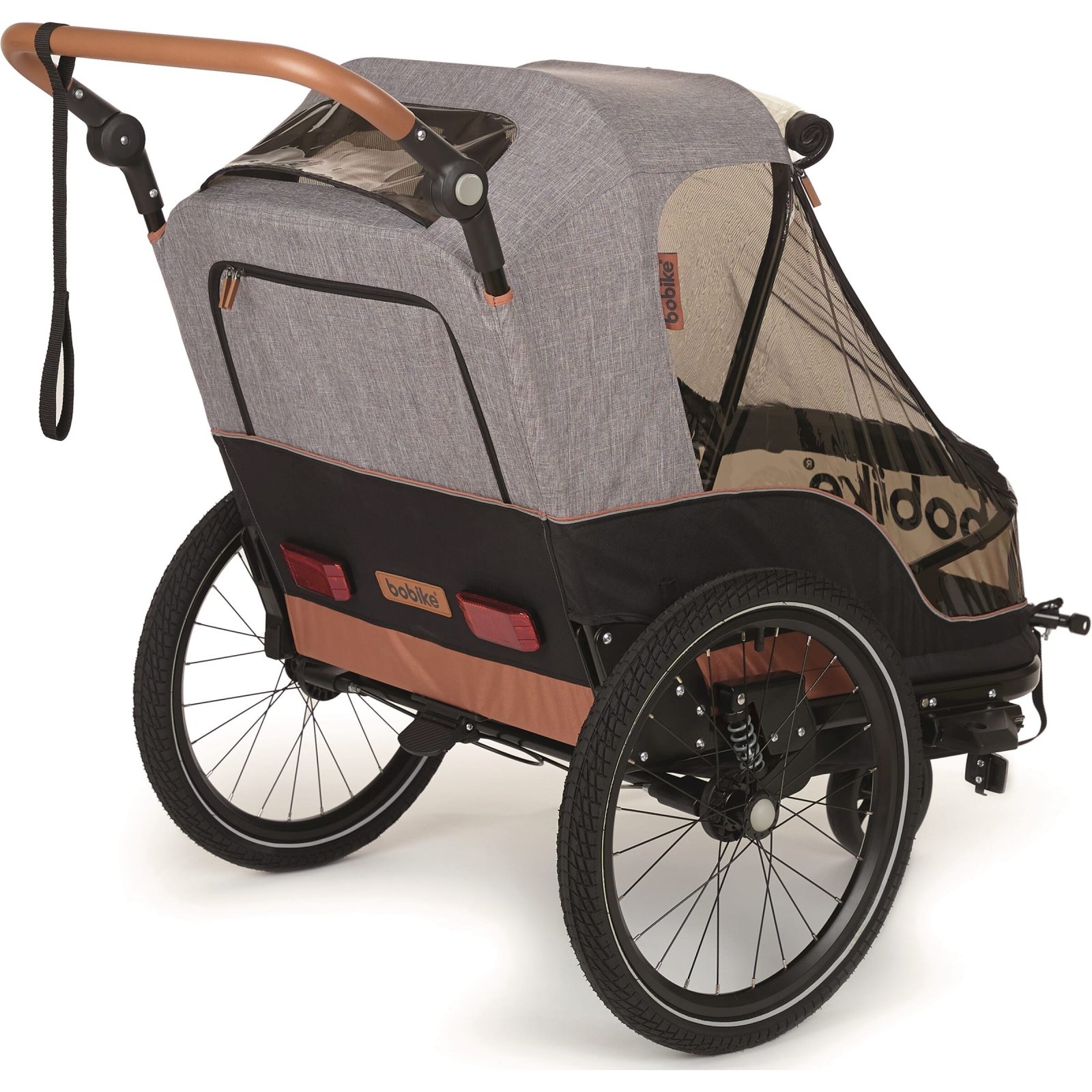 Trailer 2 in 1 Fietskar Grijs