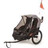 Bobike Bobike Trailer 2 in 1 Fietskar Grijs Bobike Bobike Trailer 2 in 1 Fietskar Grijs