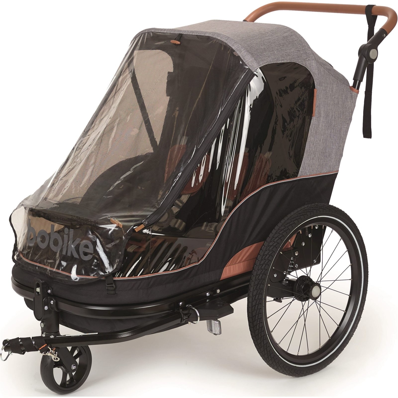 Trailer 2 in 1 Fietskar Grijs