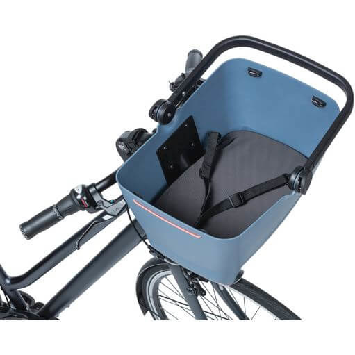 hondenFietsmand Buddy faded denim Stuurbevestiging