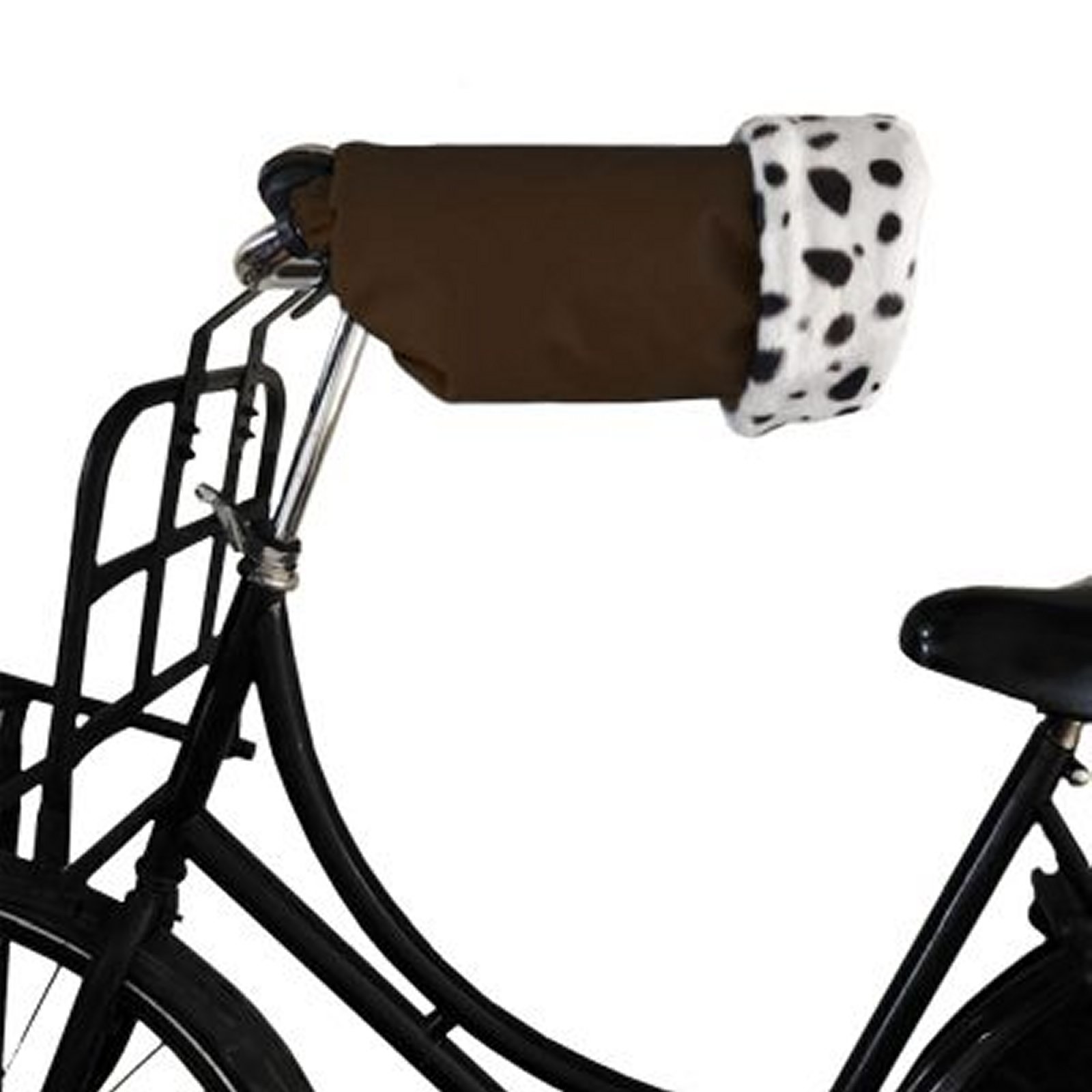 Handwarmers Handmoffen op de fiets Chocoladebruin