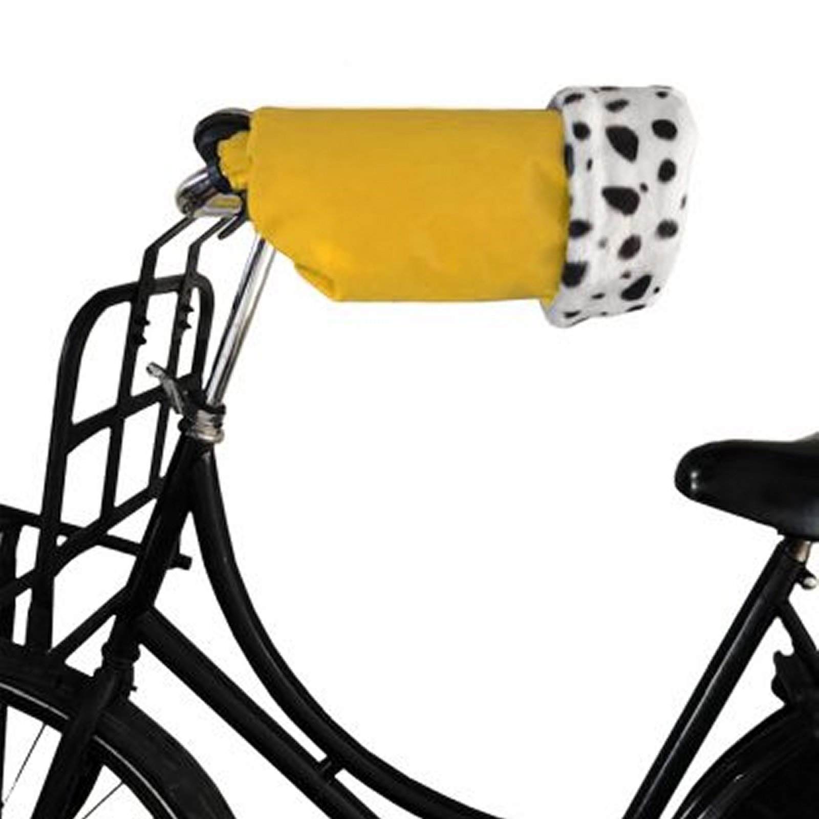 Handwarmers Handmoffen op de fiets Kanariegeel
