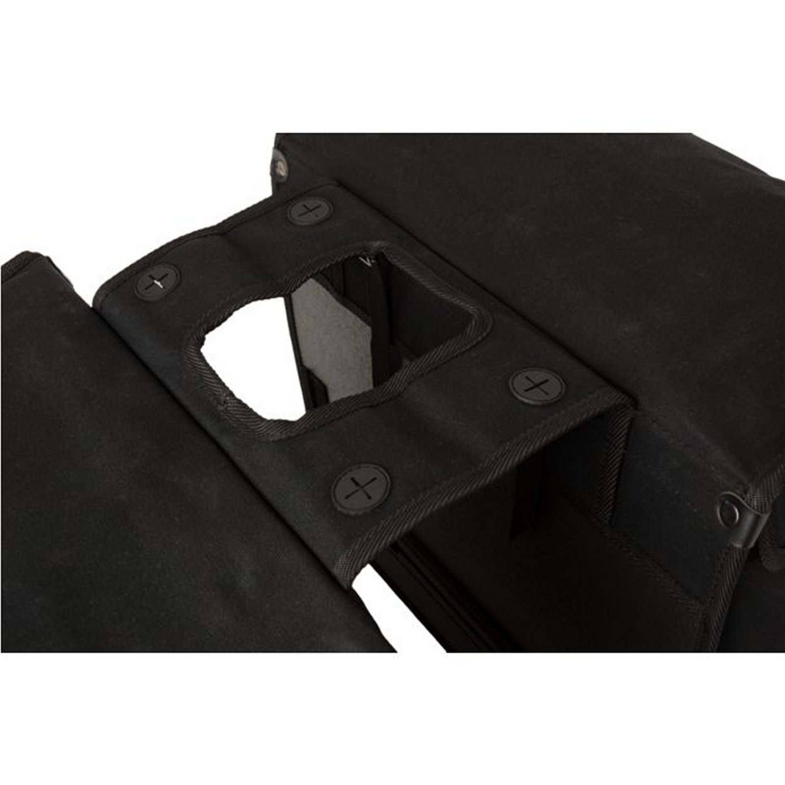 Canvas Fietstas Led 56,5 Liter Zwart