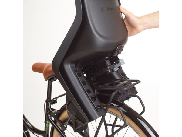 Polisport Maxi Bubbly MIK HD Zwart/Grijs Achterstoeltje