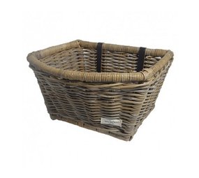 Wicked Rieten Fietsmand Buikmand Grijs Wicked Rieten Fietsmand Buikmand Grijs