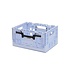 Smart Crate Licht Blauw met zwarte grepen Smart Crate Licht Blauw met zwarte grepen