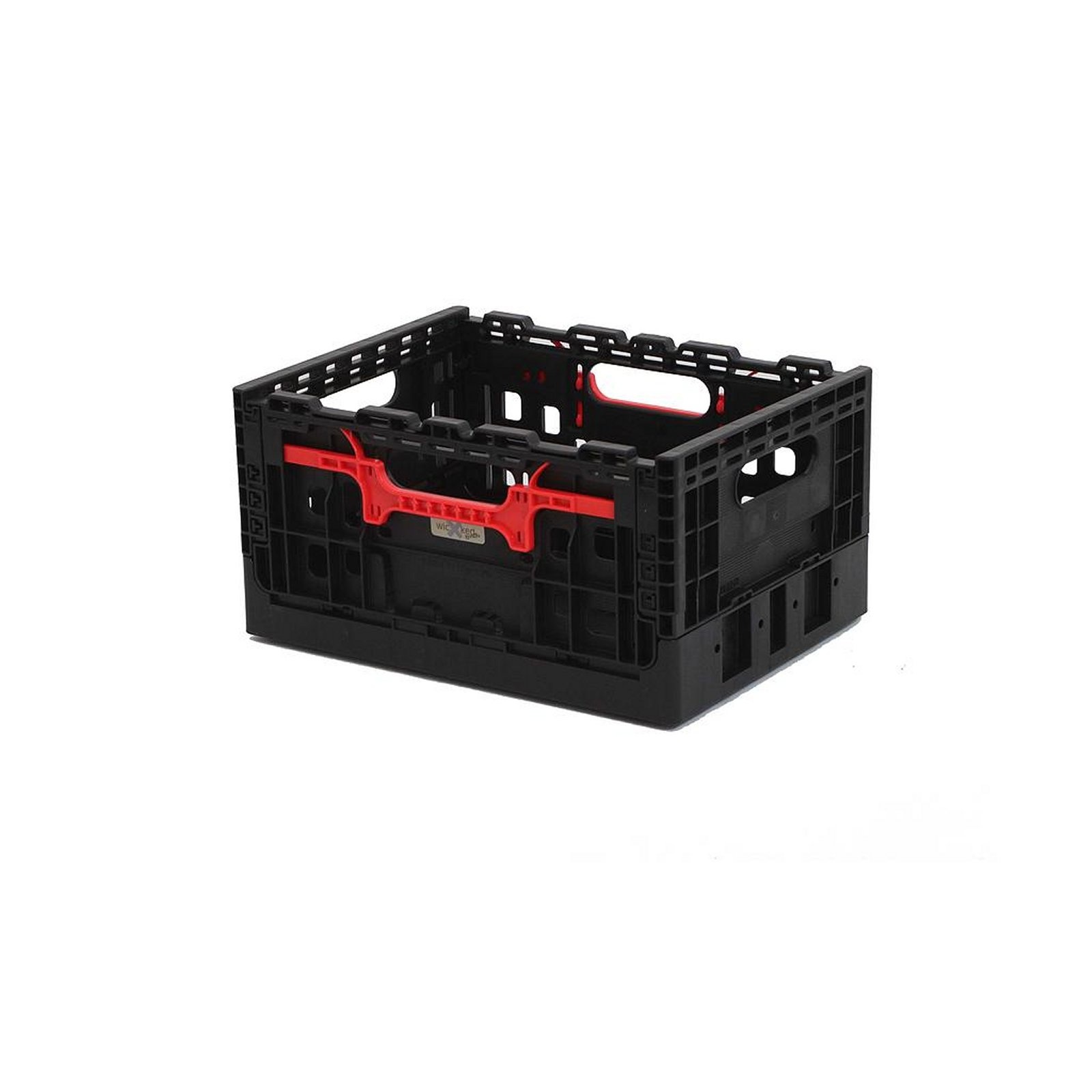 Smart Crate Zwart met Rode Handgrepen