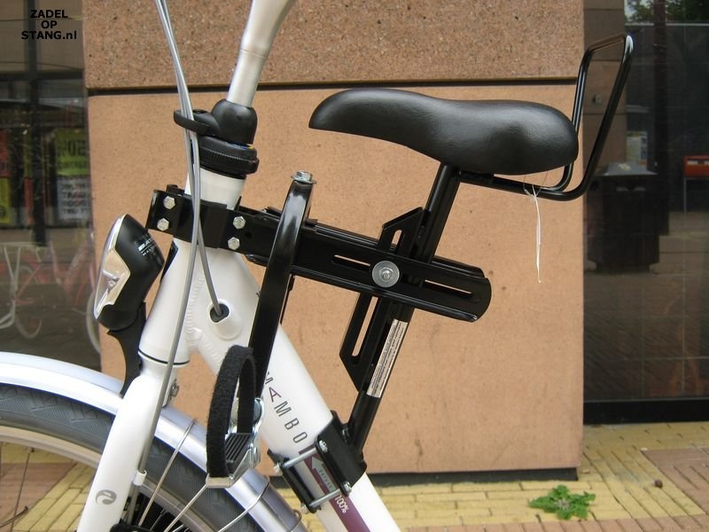 Zadel op Stang voor een Damesfiets met enkele framebuis (Buiszadel)