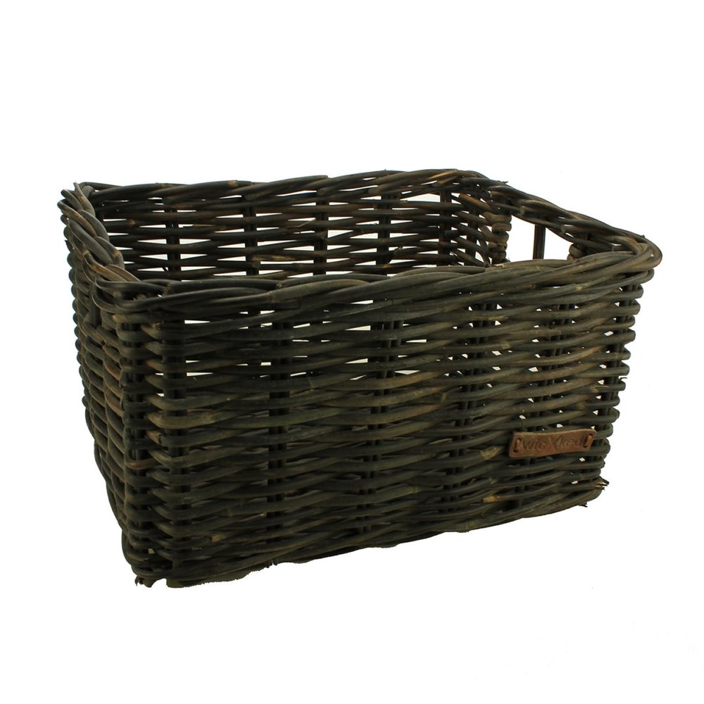 Wicked Rieten Fietsmand Zwart Maat XtraLarge Wicked Rieten Fietsmand Zwart Maat XtraLarge