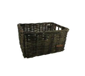 Wicked Rieten Fietsmand Zwart Maat M Wicked Rieten Fietsmand Zwart Maat M