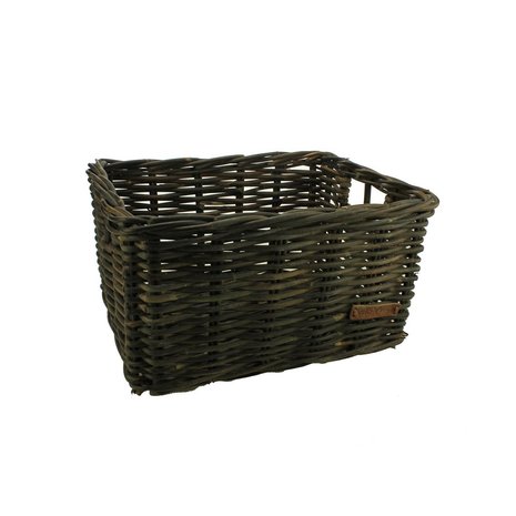 Wicked Rieten Fietsmand Zwart Maat Medium Wicked Rieten Fietsmand Zwart Maat Medium