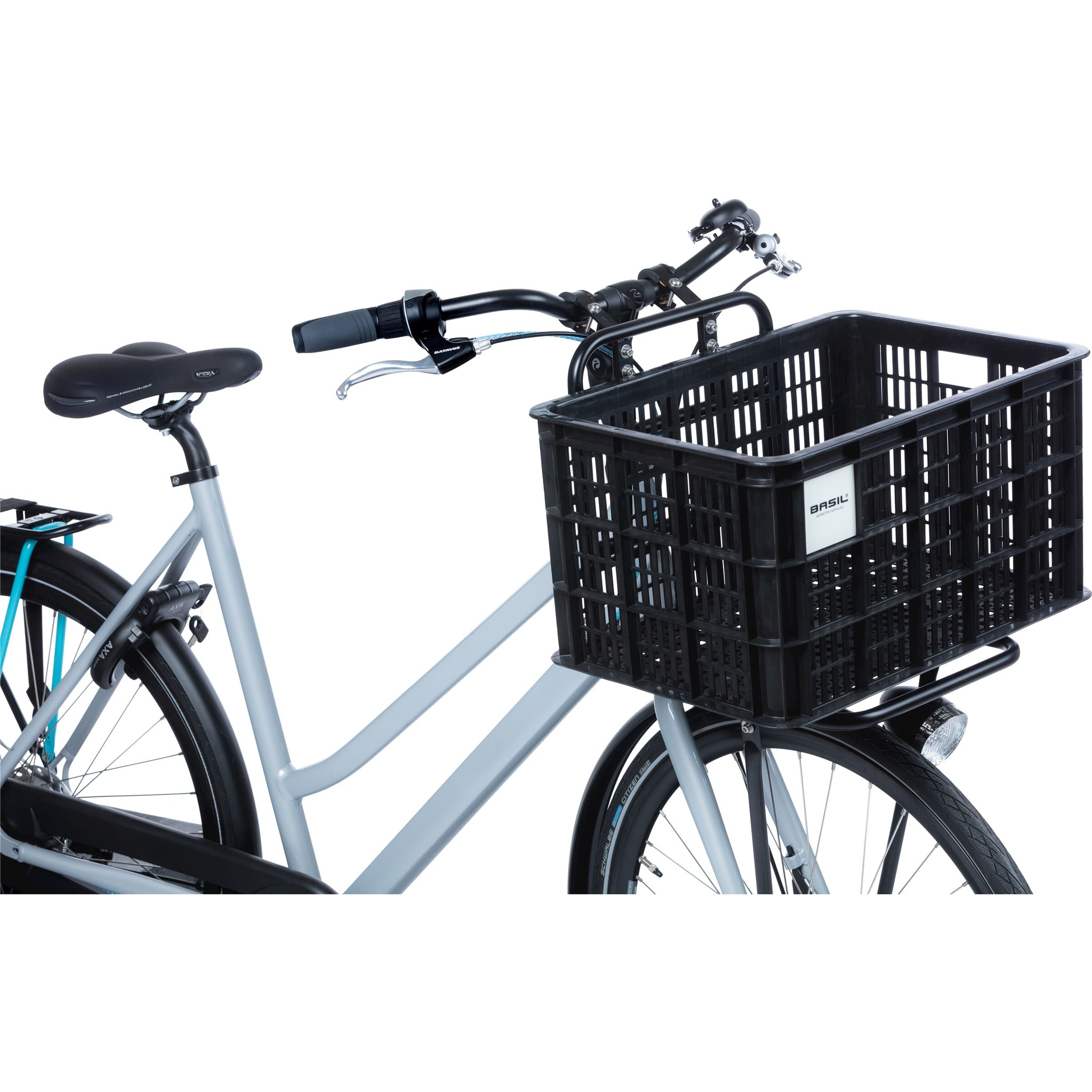 Kunststof Fietskrat Large Zwart MIK