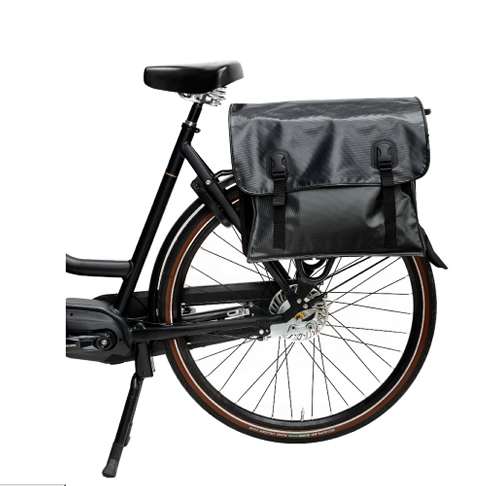 Dubbele Fietstas Classic Zwart