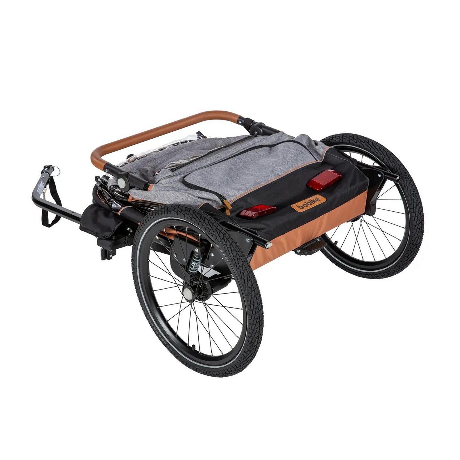 Trailer 2 in 1 Fietskar Grijs