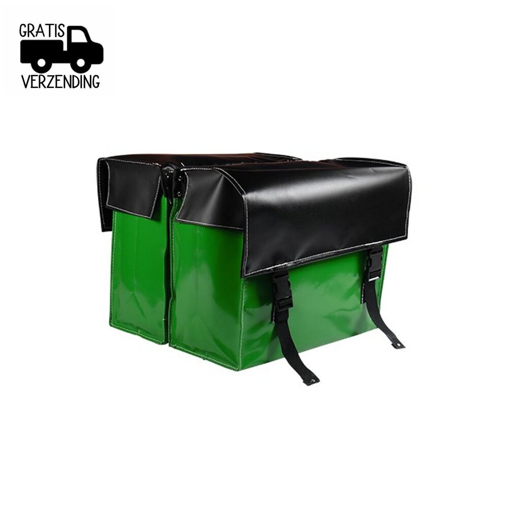 de Poort fietstas 46L Two Tone Green