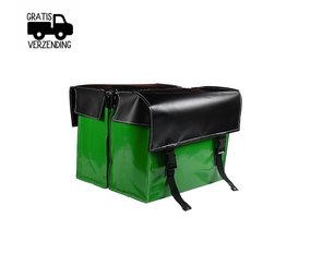de Poort fietstas 46L Two Tone Green de Poort fietstas 46L Two Tone Green